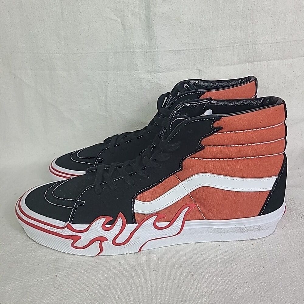 Vans Sk8-Hi Flame Burnt Ochre 507452 VN0005UJGWP Sneakers Size US M 11.5 W13
